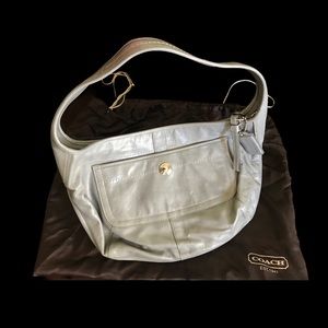 COACH Hamptons Large Gray Hobo